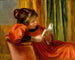 Meisje lezend - Pierre-Auguste Renoir — weergave van het kunstwerk