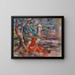Meisje aan de voet van een boom - Pierre-Auguste Renoir — ingelijst kunstwerk aan de muur