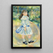 Meisje met hoepel - Pierre-Auguste Renoir — ingelijst kunstwerk aan de muur