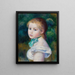 Hoofd van een jonge meisje Tête de jeune fille - Pierre-Auguste Renoir — ingelijst kunstwerk aan de muur