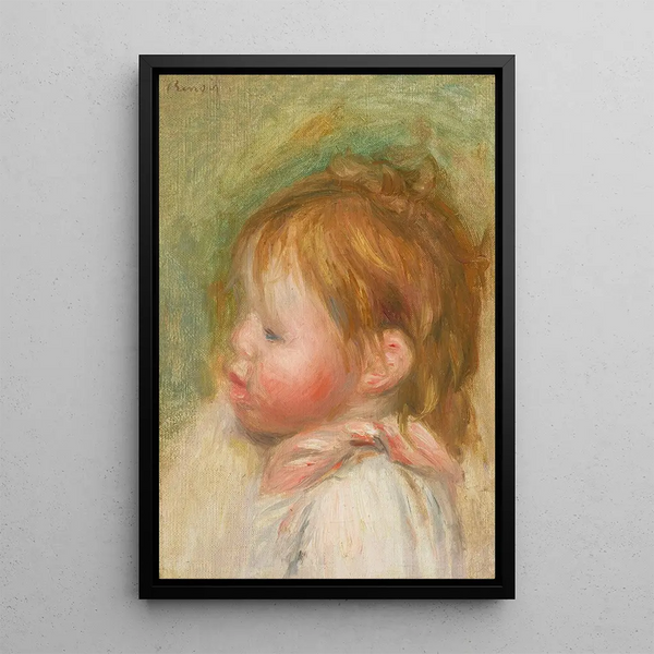 Jean Renoir kind - Pierre-Auguste Renoir — ingelijst kunstwerk aan de muur