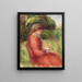 Jonge vrouw zittend - Pierre-Auguste Renoir — ingelijst kunstwerk aan de muur