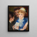 De Lezing van de rol - Pierre-Auguste Renoir — ingelijst kunstwerk aan de muur