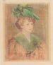 Dame met groene hoed - Pierre-Auguste Renoir — weergave van het kunstwerk