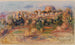 Landschap La Gaude - Pierre-Auguste Renoir — weergave van het kunstwerk