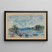 Landschap in Pont-Aven - Pierre-Auguste Renoir — ingelijst kunstwerk aan de muur