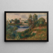 Landschap te Vétheuil - Pierre-Auguste Renoir — ingelijst kunstwerk aan de muur