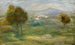 Landschap met huizen in Cagnes-sur-Mer - Pierre-Auguste Renoir — weergave van het kunstwerk
