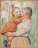 La blanchisseuse et son enfant Aline et Pierre - Pierre-Auguste Renoir — weergave van het kunstwerk
