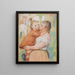 La blanchisseuse et son enfant Aline et Pierre - Pierre-Auguste Renoir — ingelijst kunstwerk aan de muur