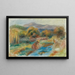 Wasmachine in een landschap - Pierre-Auguste Renoir — ingelijst kunstwerk aan de muur