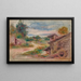Het dorpstraatje - Pierre-Auguste Renoir — ingelijst kunstwerk aan de muur