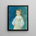 Lucie Bérard Kind in wit - Pierre-Auguste Renoir — ingelijst kunstwerk aan de muur