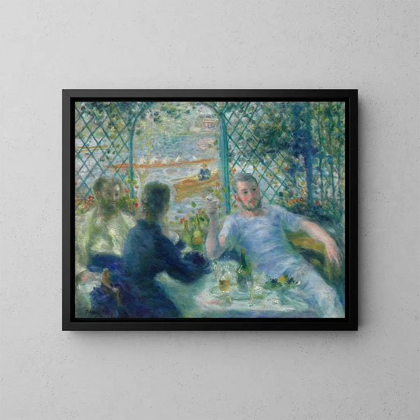 Lunch in het restaurant Fournaise - Pierre-Auguste Renoir — ingelijst kunstwerk aan de muur