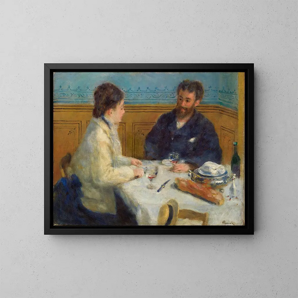 Zonnig ontbijt - Pierre-Auguste Renoir — ingelijst kunstwerk aan de muur