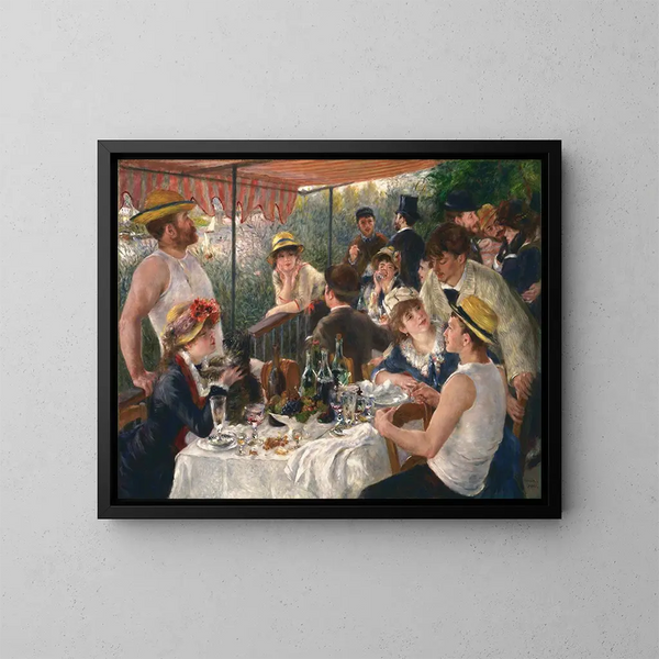 Lunch van de roeiers - Pierre-Auguste Renoir — ingelijst kunstwerk aan de muur