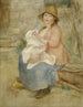 Moederschap - Pierre-Auguste Renoir — weergave van het kunstwerk