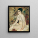 Na het bad - Pierre-Auguste Renoir — ingelijst kunstwerk aan de muur