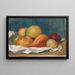 Natuurstudie met appels en peer - Pierre-Auguste Renoir — ingelijst kunstwerk aan de muur