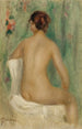 Nu zittend van achteren - Pierre-Auguste Renoir — weergave van het kunstwerk