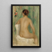Nu zittend van achteren - Pierre-Auguste Renoir — ingelijst kunstwerk aan de muur