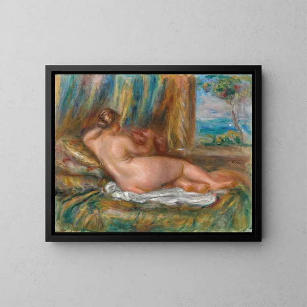 Odalisque liggend - Pierre-Auguste Renoir — ingelijst kunstwerk aan de muur