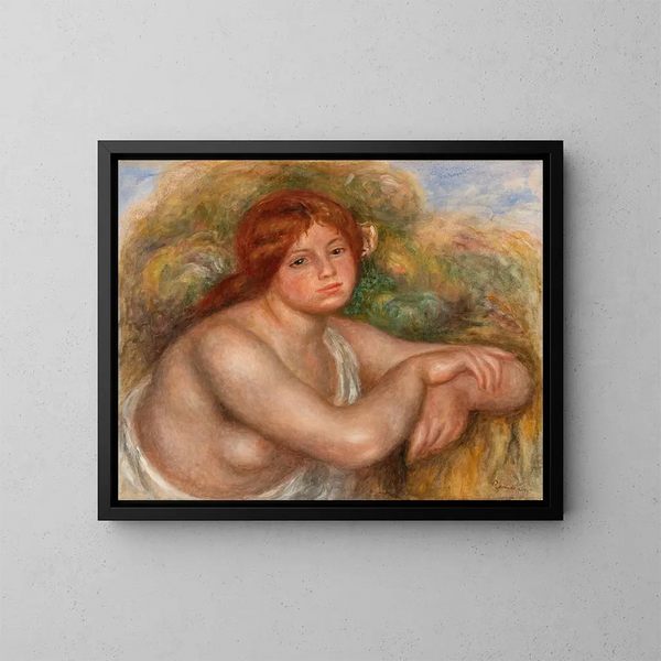 Studie van naakt, vrouwenbuste - Pierre-Auguste Renoir — ingelijst kunstwerk aan de muur