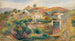 Landschap met huizen - Pierre-Auguste Renoir — weergave van het kunstwerk