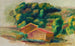 Landschap Huizen - Pierre-Auguste Renoir — weergave van het kunstwerk