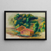 Landschap Huizen - Pierre-Auguste Renoir — ingelijst kunstwerk aan de muur