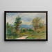 Landschap de weg - Pierre-Auguste Renoir — ingelijst kunstwerk aan de muur