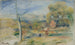 Landschap bij Cagnes - Pierre-Auguste Renoir — weergave van het kunstwerk