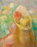 Kleine meisje met gele hoed - Pierre-Auguste Renoir — weergave van het kunstwerk