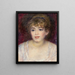 Portret van Jeanne Samary - Pierre-Auguste Renoir — ingelijst kunstwerk aan de muur