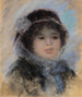 Portret van een vrouw - Pierre-Auguste Renoir — weergave van het kunstwerk