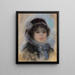Portret van een vrouw - Pierre-Auguste Renoir — ingelijst kunstwerk aan de muur