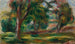 Prairie en bomen - Pierre-Auguste Renoir — weergave van het kunstwerk