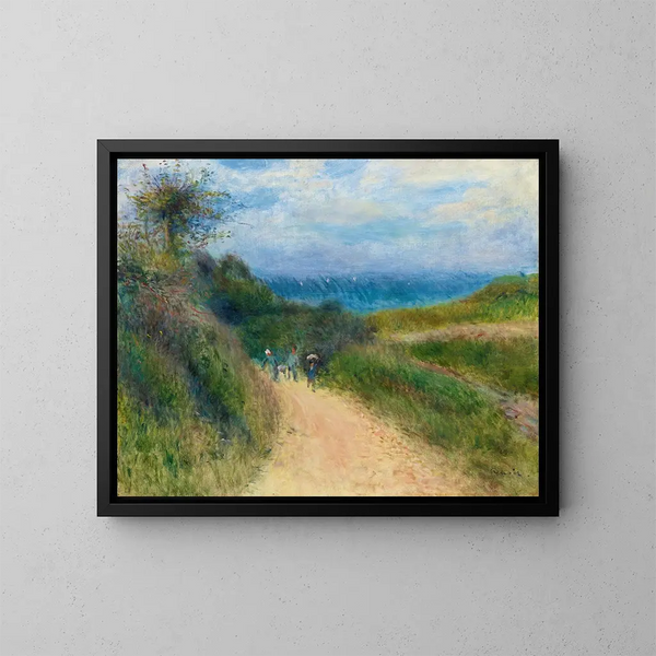 Route de Berneval - Pierre-Auguste Renoir — ingelijst kunstwerk aan de muur