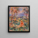 Zittende vrouw met zee op de achtergrond Vrouw zittend aan de rand van de zee - Pierre-Auguste Renoir — ingelijst kunstwerk aan de muur