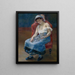 Slapende meisje - Pierre-Auguste Renoir — ingelijst kunstwerk aan de muur