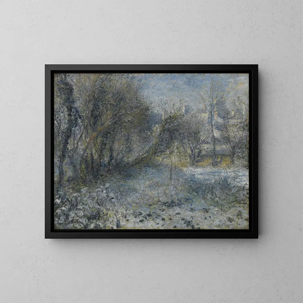 Sneeuwlandschap - Pierre-Auguste Renoir — ingelijst kunstwerk aan de muur