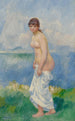 Baigneuse debout - Pierre-Auguste Renoir — weergave van het kunstwerk