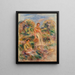 Staande Vrouw en Zittende Vrouw in een Landschap Een vrouw staand en een vrouw zittend in een landschap - Pierre-Auguste Renoir — ingelijst kunstwerk aan de muur
