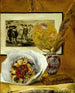 Natuurmoeite met boeket - Pierre-Auguste Renoir — weergave van het kunstwerk