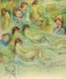 Studiën van Pierre Renoir, zijn moeder Aline Charigot naakt en landschap - Pierre-Auguste Renoir — weergave van het kunstwerk