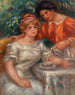 L'theepauze - Pierre-Auguste Renoir — weergave van het kunstwerk