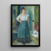 La Blanchisseuse - Pierre-Auguste Renoir — ingelijst kunstwerk aan de muur
