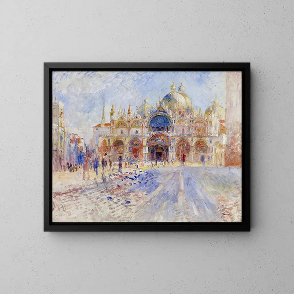 La place Saint-Marc à Venise - Pierre-Auguste Renoir — ingelijst kunstwerk aan de muur