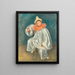 Le Pierrot blanc - Pierre-Auguste Renoir — ingelijst kunstwerk aan de muur
