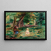 Drie figuren in een landschap - Pierre-Auguste Renoir — ingelijst kunstwerk aan de muur